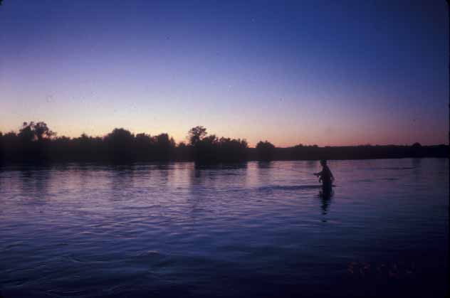 An evening of Henry's Fork, Idaho, U.S.A.